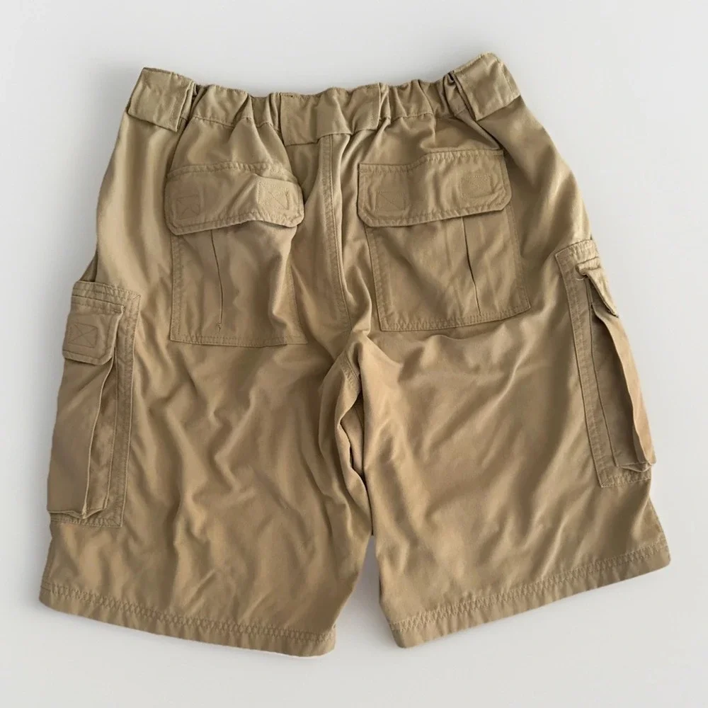 Duluth Trading Cargo Shorts Mens‎ 32x11 Tan Workwear Tactical Utility Hiking